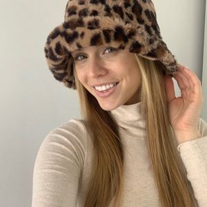Faux Fur Bucket Hat: